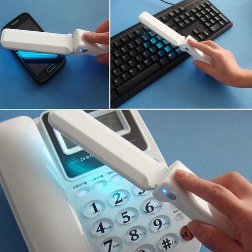 Helps sanitize surfaces with UV light